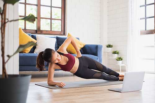 Woman working out